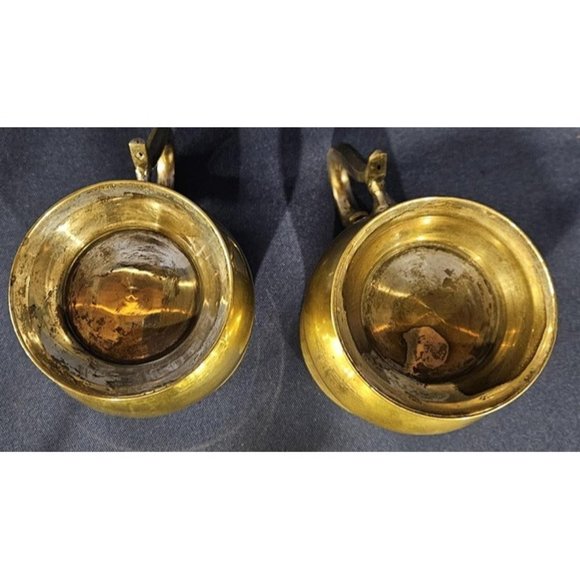 Brass Goblets Set of Two‎ -Discoloration, Scratches - Picture 4 of 6